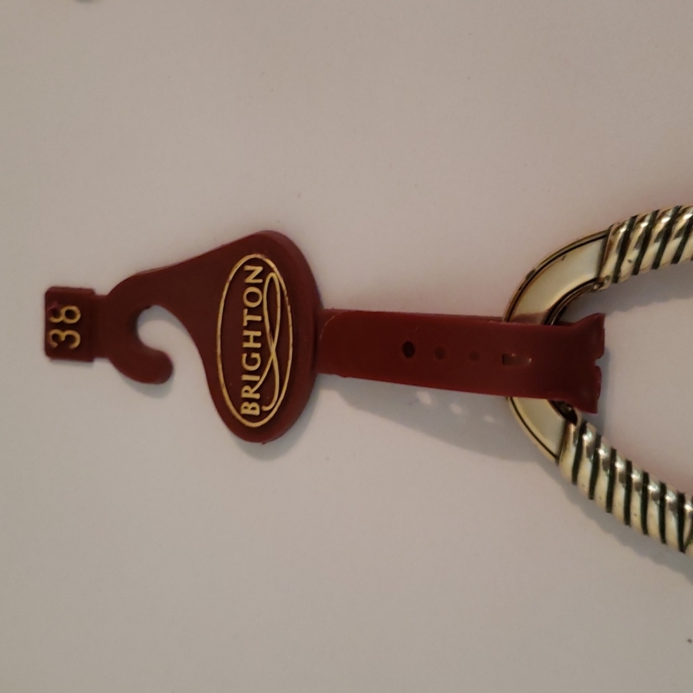 NWT Brighton belt size 36in long. Very sharp looking with the gold  and brown. - Picture 6 of 8